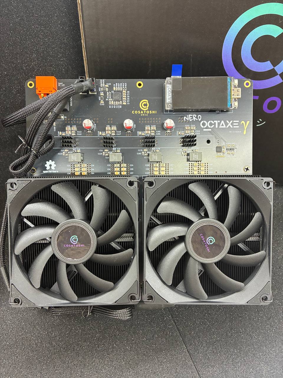 NerdOctaxe 9.6 TH/s Home Bitcoin Miner — 8 × BM1370 · ~160 W · Silent, Efficient Power