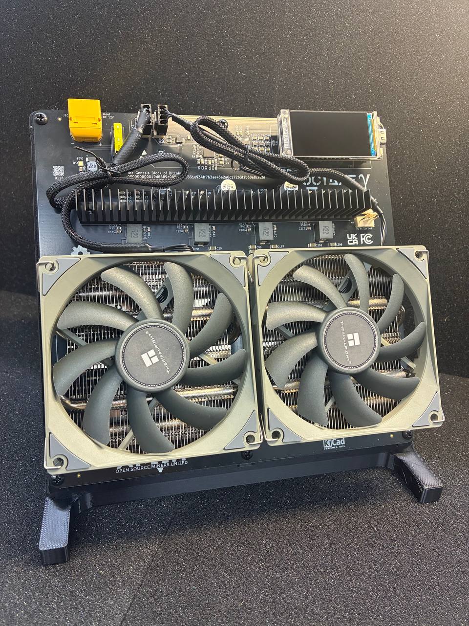 NerdOctaxe Home Bitcoin Miner · Up to 12.2 TH/s · — 8 × BM1370 · ~135-200W · Silent, Efficient Power