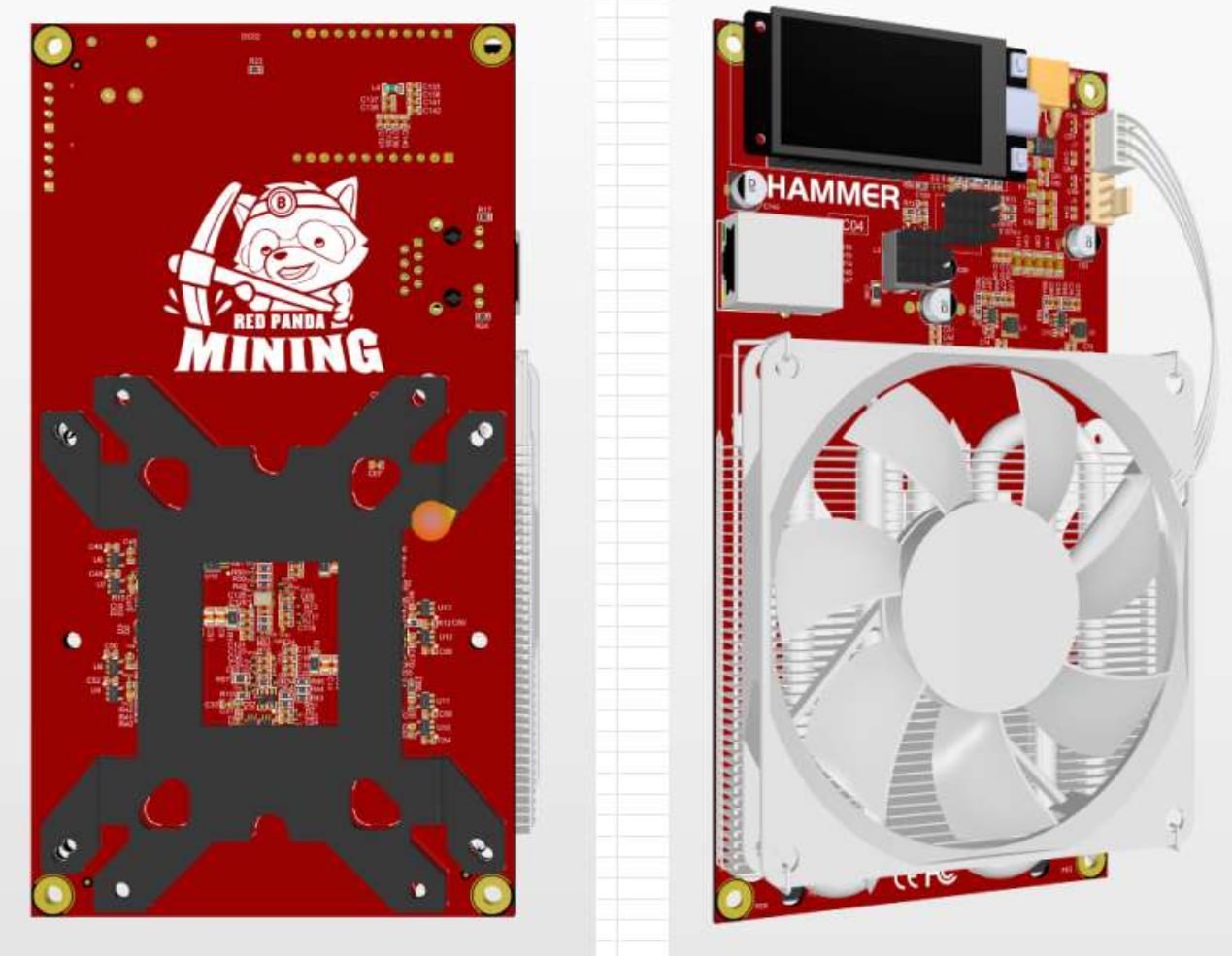 RED PANDA MINING Hammer BC04 Rev 7 PRO 6TH/s